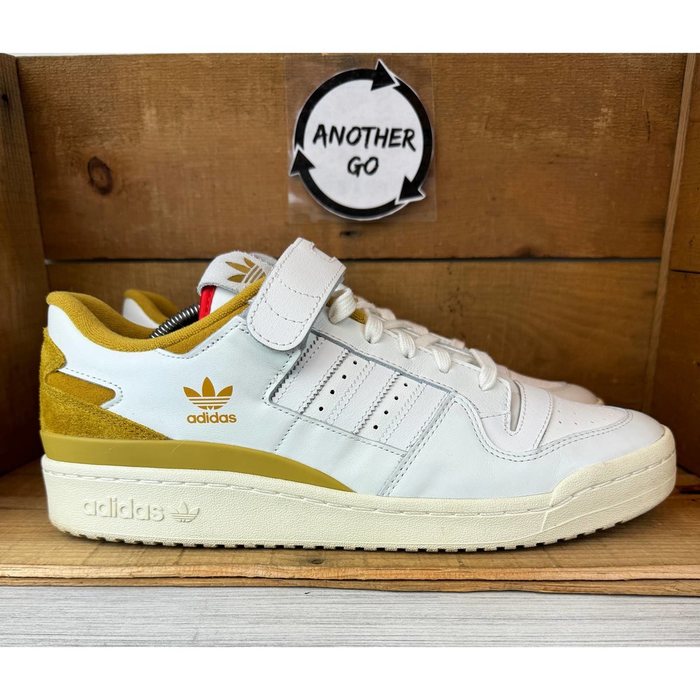 Men’s Adidas Forum 84 Low Athletic Basketball Shoes Sneakers Sz 13 White Yellow
